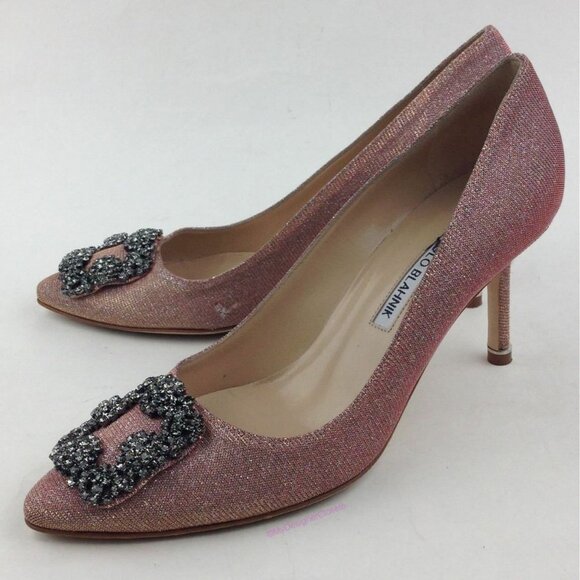 MANOLO BLAHNIK Hangisi Pump Sz 8 - Picture 2 of 8